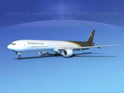 Boeing 777-300 MP UPS 3D model