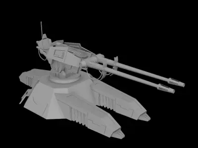 Star Wars Clone Turret Free 3D model
