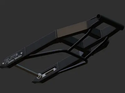 Elite Custom Machine Hayabusa Swingarm 3D model