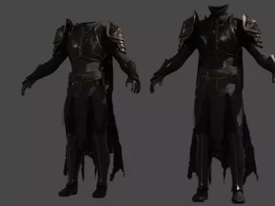 Armor Full Set - Rigged UE5 Low-poly 3D model