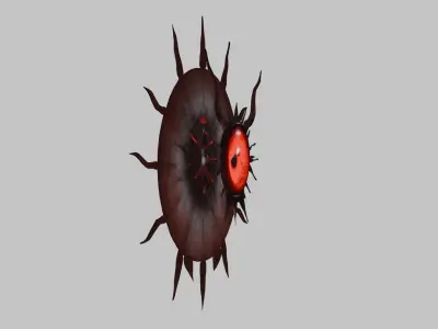 A Giant Bloodshot Eye 3D Model Low-poly 3D model