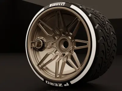 JRC 3 VVith PIRELLI Tire 3D model