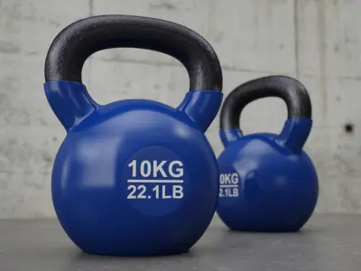 Kettlebell 10Kg Vinyl 3D model