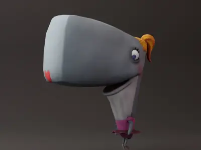 Pearl Krabs Free low-poly 3D model