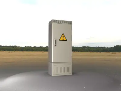 Electrical Distribution Cabinet 73 Low-poly 3D model
