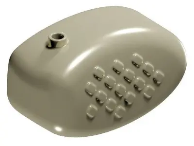 Brass Fuel Tank 3D model