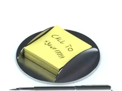 Stick Note Holder 3D model
