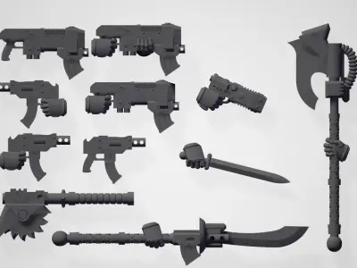 Tempest Knights - Troops Kit Free 3D print model