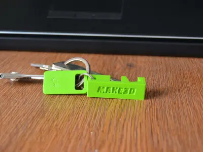 Phone stand keychain 3D print model