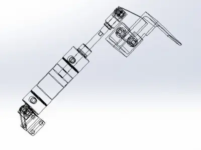 Cylinder restraining mechanism 3D model
