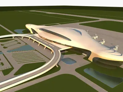 Airport Terminal 3D model