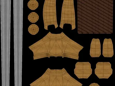 Fantasy Medieval Weapon Pack Free low-poly 3D model