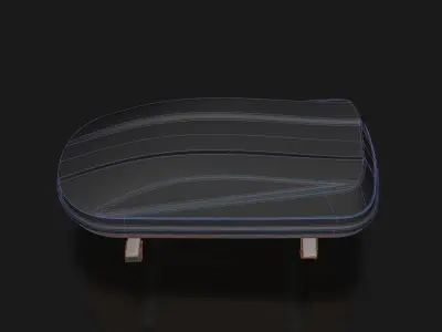 Roof Top Cargo Box Roof Box Cargo Box for Cars Trucks SUVs Vans 3D model