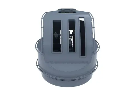type 95 kai 1 mascine gun control tower   3D print model