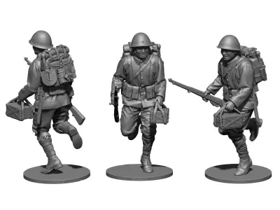 Japan soldier ww2  3D print model