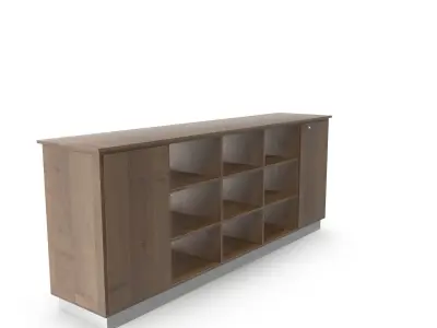 Cabinet of books A Free 3D model