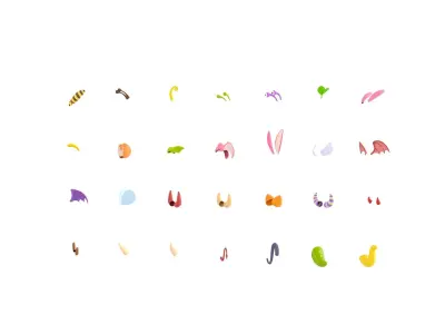 Monster Accessories Pack 3D model