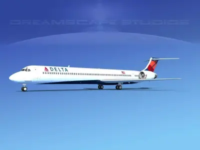 McDonnell Douglas MD-90 Delta 3 3D model