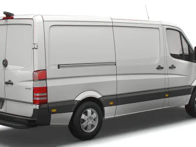 Mercedes Benz Sprinter Van L2H1 2018 3D model