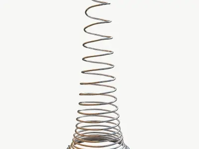 Metal Spiral Spring ULTIMATE COLLECTION 3D model