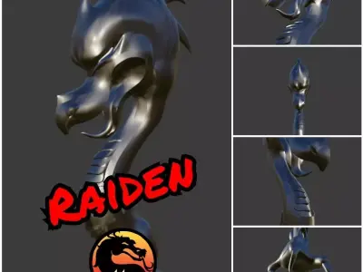 Raiden stuff from Mortal Kombat 11 3D print model