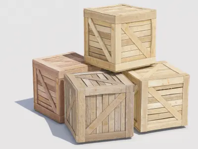 box Set 07 Low-poly 3D model