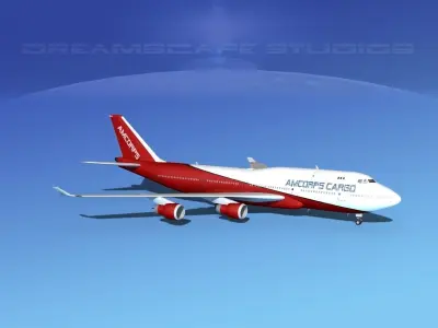 Boeing 747-400 Armcorps Cargo 3D model