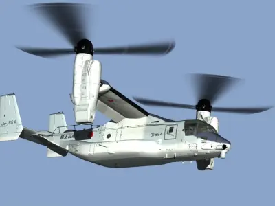 JGSDF V22 osprey aircraft 3D model