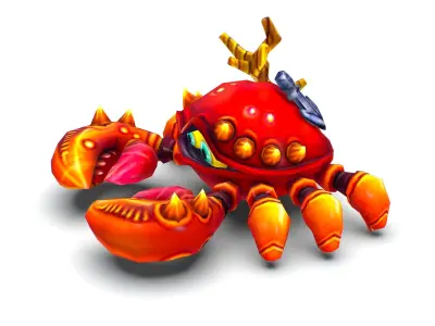 Crab Sea Animal Low-poly 3D model