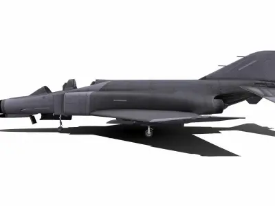 F-4 Phantom Low-poly Low-poly 3D model
