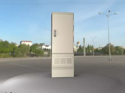 Electrical Distribution Cabinet 85 Low-poly 3D model