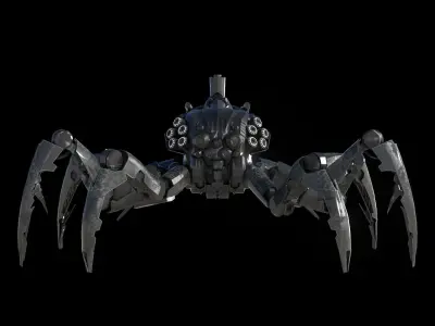 Hexapod Spider Bot 3D model