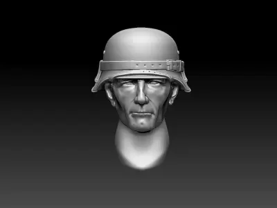 helmet german 3D print model
