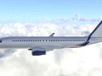 Airbus A220 -300 high detail model 3D model