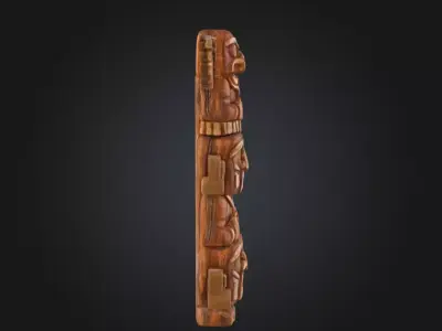 Totem Harmony Low-poly 3D model