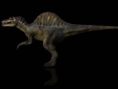 Spinosaurus Rigged  Low-poly 3D model