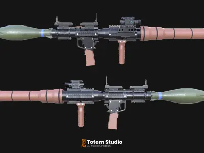AIRTRONIC RPG-7 Rocket Propelled Grenade 3D model