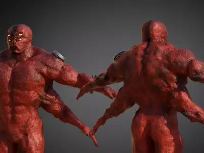 Four Arms Alien from Ben 10 Realistic Sci-Fi Character  3D model