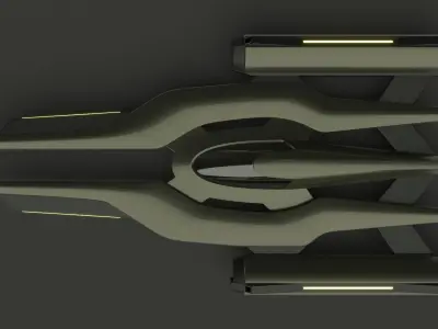 Racing Spaceship Acrux 3D model