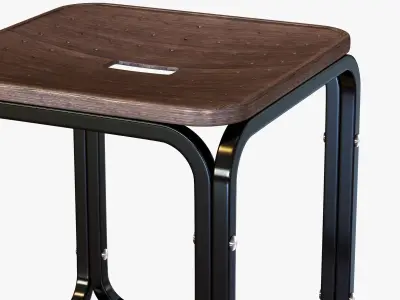 otto wagner stool 3D model