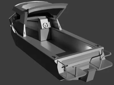 Recreational Fishing Boat ship 3D model