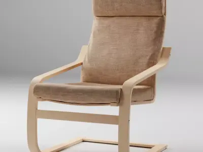 Poang Armchair high-poly Free 3D model