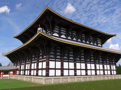 Asian Pagoda Building 3D model