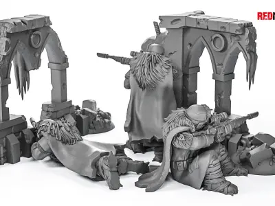 Ice Warriors - Snipers of the Imperial Force 3D print model