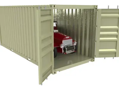 Quick hospital setup in Container 3D model