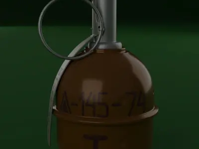 RGD-5 soviet hand grenade Free 3D model