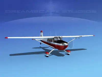Cessna 170 Forest Service 3D model