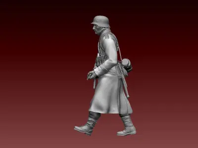 German soldier 3D print model