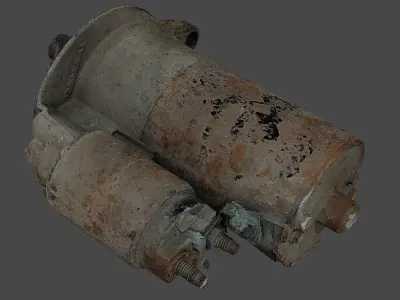 Car Starter Motor RAW Scan 3D model