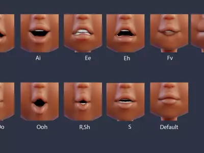 Cartoon Black Girl Free 3D model